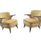 1/2 chairs cocktail Scandinavian vintage 50/60s restored