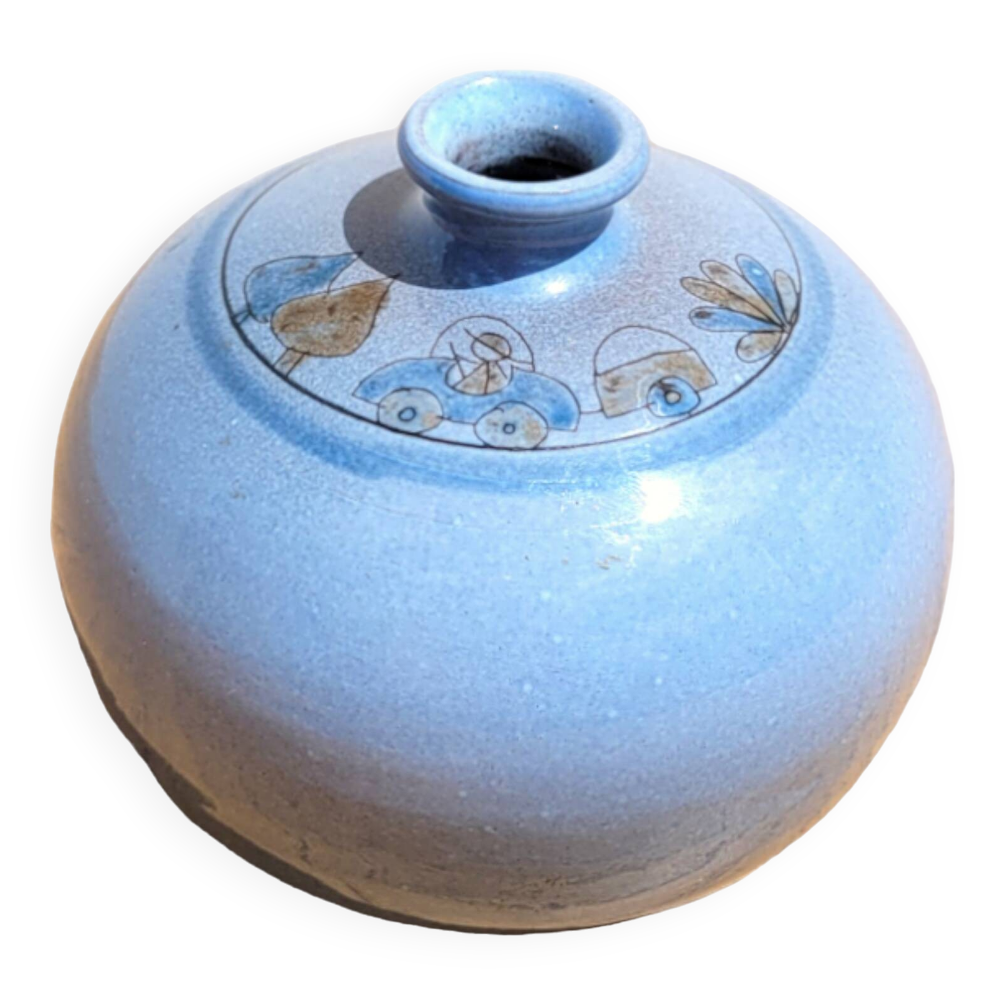 Small blue vase Roger Millian