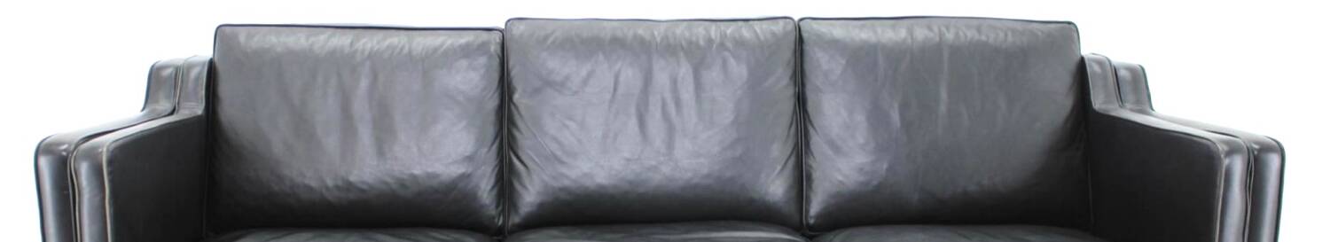 Vintage Scandinavian leather sofa