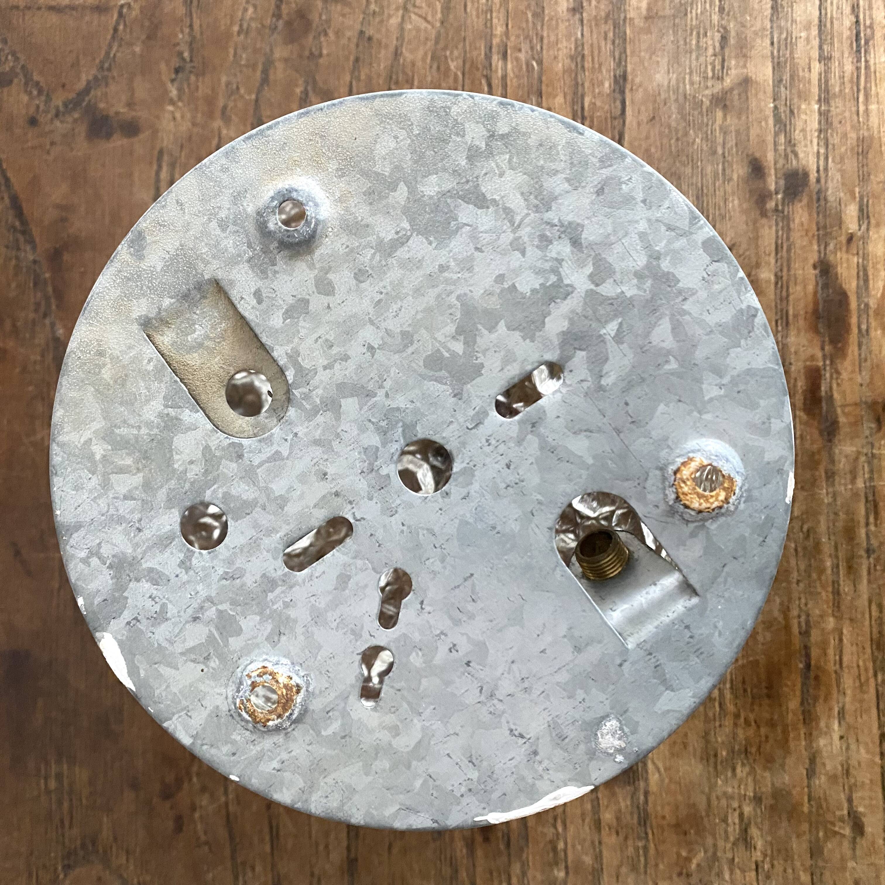 Small vintage molded glass ceiling light 15 cm