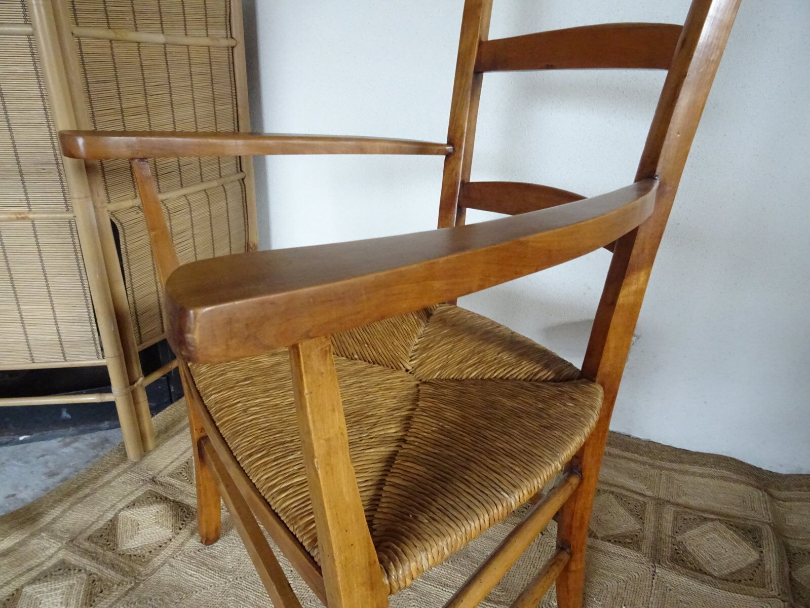 Mulched armchair high backrest