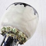 Impressionnante tasse ou calice fait à la main et peint à la main, pièce unique et de collection