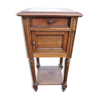 Oak bedside