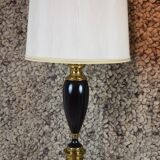 Paire de lampes laquées noires