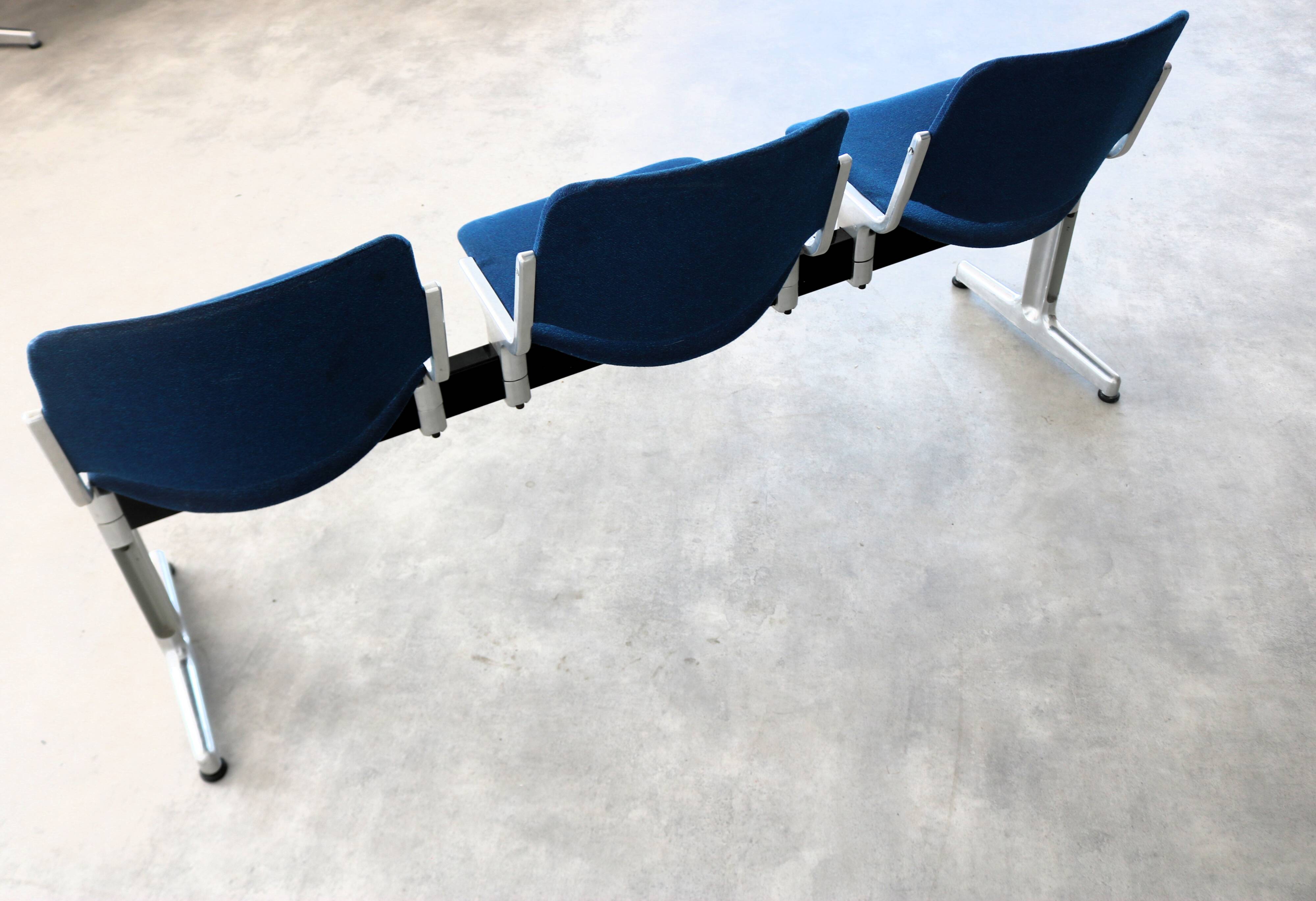 Vintage bench | waiting room bench | 1970s | Castelli