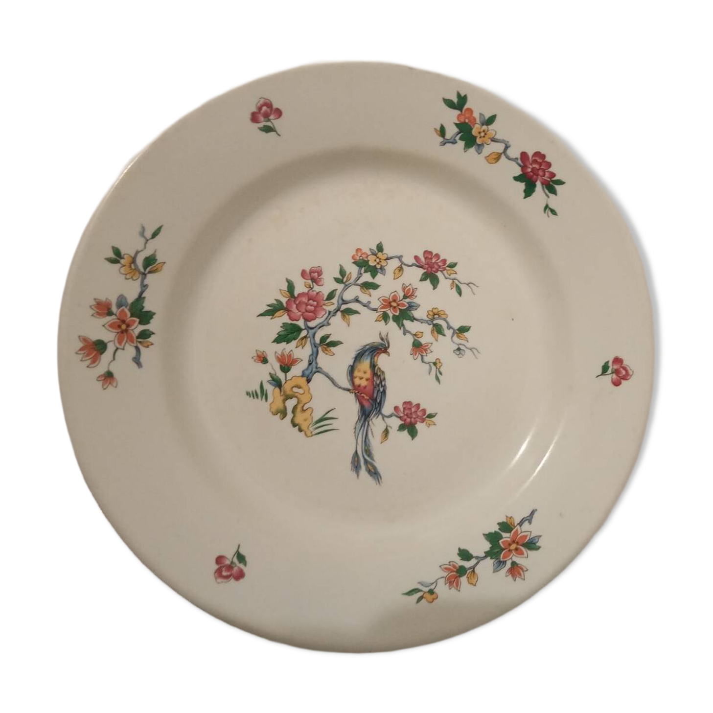 Sarreguemines plates paradise bird