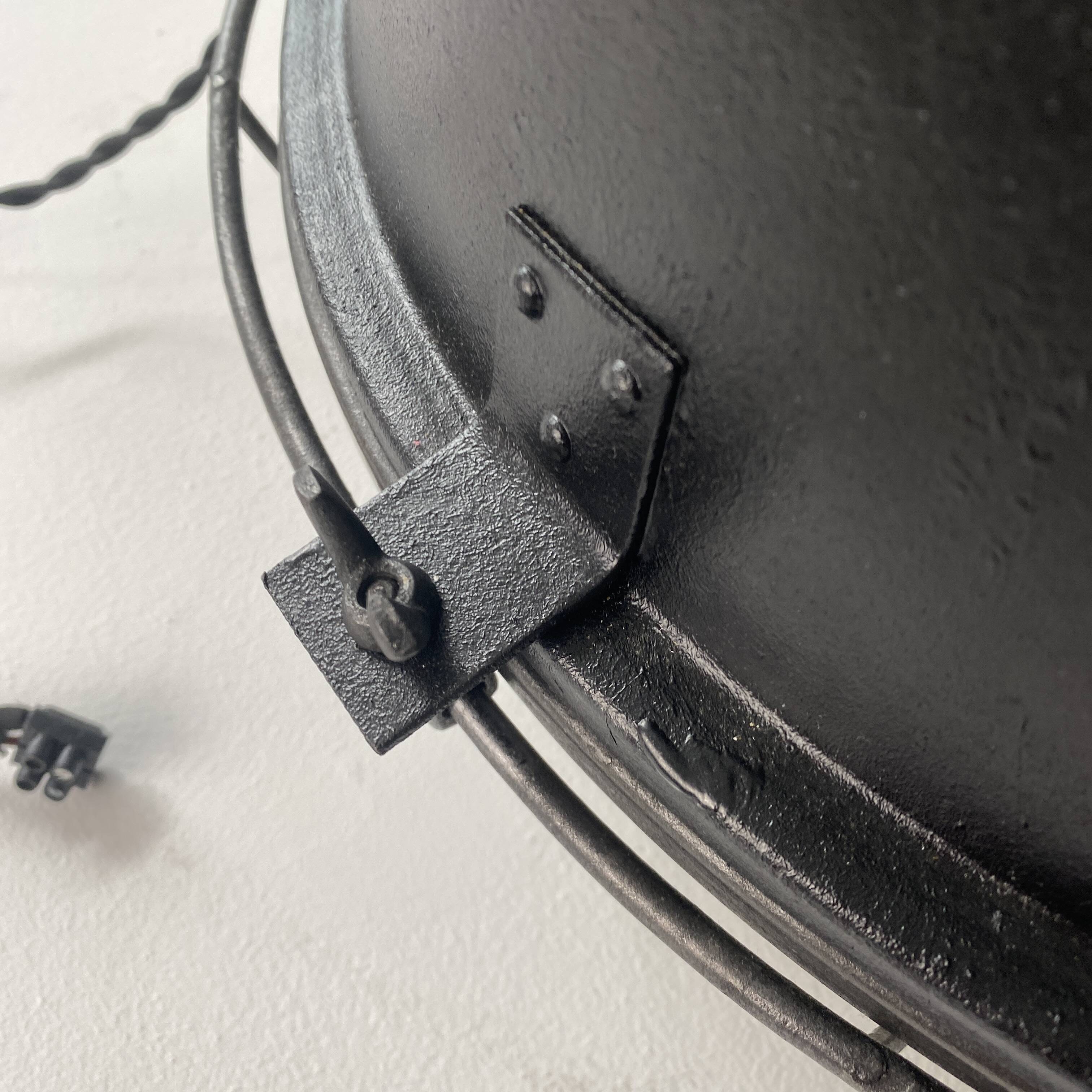 IMPRESSIVE VINTAGE POLISH INDUSTRIAL XXL SUSPENSION LIGHT