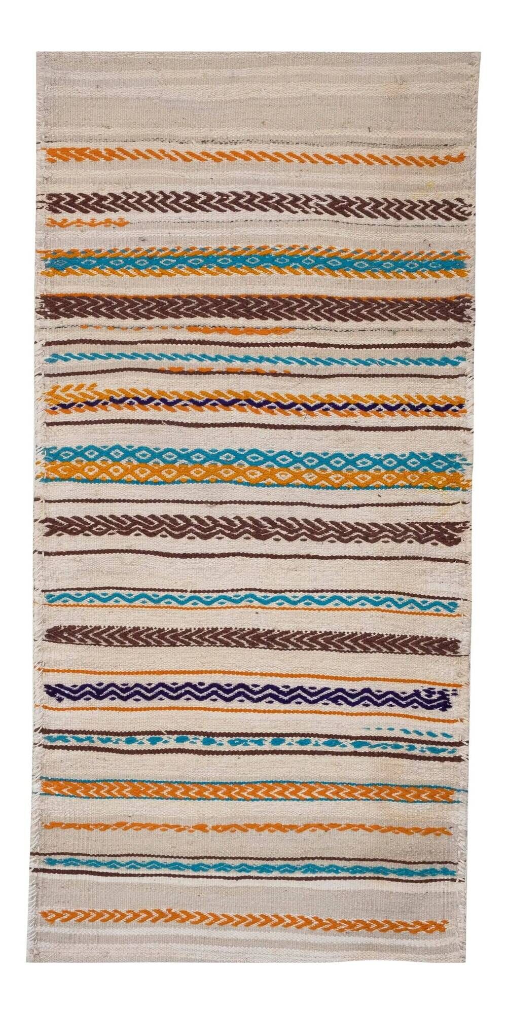 Vintage Turkish kilim, handwoven, 76x156 cm.