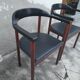 Paire de fauteuils scandinave en teck et cuir