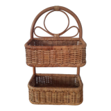 Rattan wall or table shelf