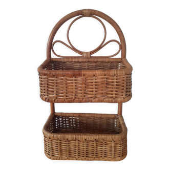 Rattan wall or table shelf