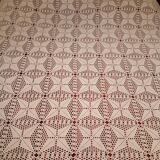Handmade cotton crochet bedspread