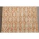 1970s vintage Turkish hand-knotted wool cotton orange runner rug 92x205