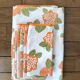 Nappe et serviettes à fleurs, années 70