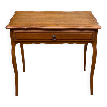 Bureau style Louis XV en bois massif des années 50