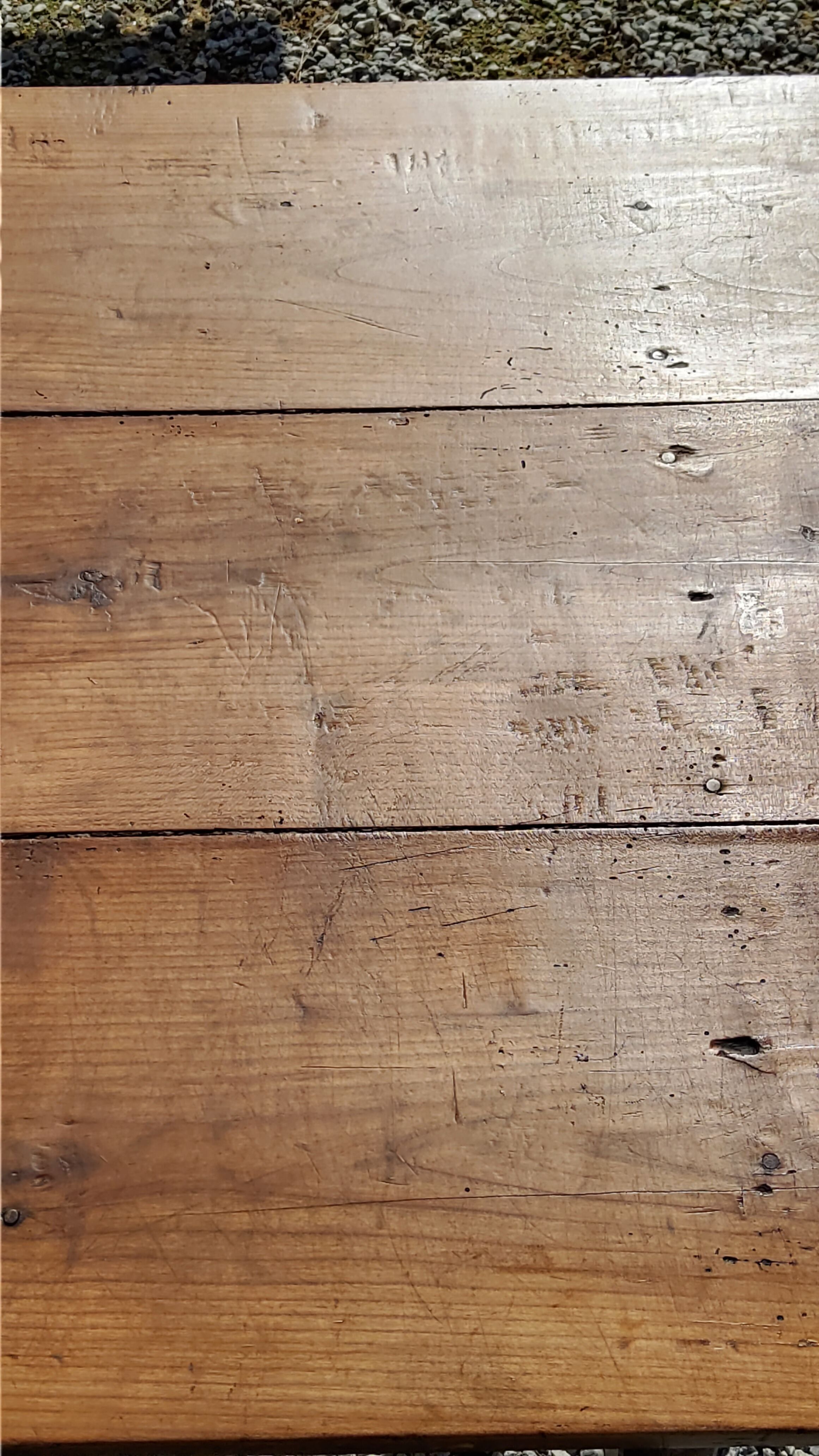 Table basse de ferme XIXième siècle plateau merisier piètement chêne 1 tiroir pieds fuseaux