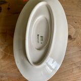 Ancienne saucière en faïence Creil et Montereau HBCM