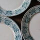 Set 6 plates flat Cherries blue Badonviller