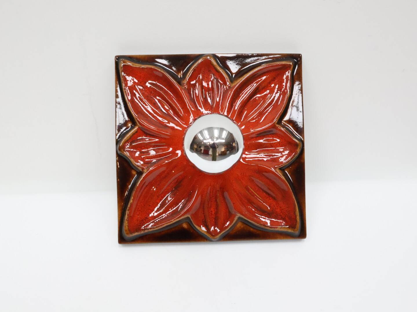 Vintage wandlamp keramiek jaren 60