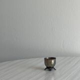 Small vintage metal egg cup