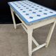 Table cuisine bois tôle émaillée années 50
