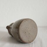 Vintage handcrafted pyrite stoneware pitcher vase