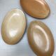 Set of three stoneware dishes village france