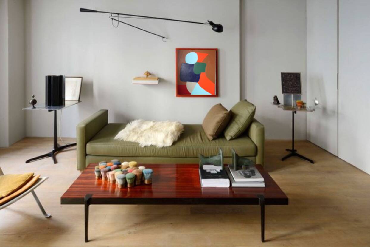 Colorful abstract canvas 55x45Cm