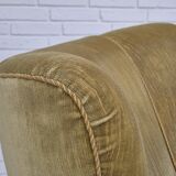 1960s, Danish armchair in original very good condition, furniture velour, oak wood.