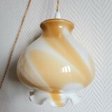 Murano style honey globe portable lamp 1970