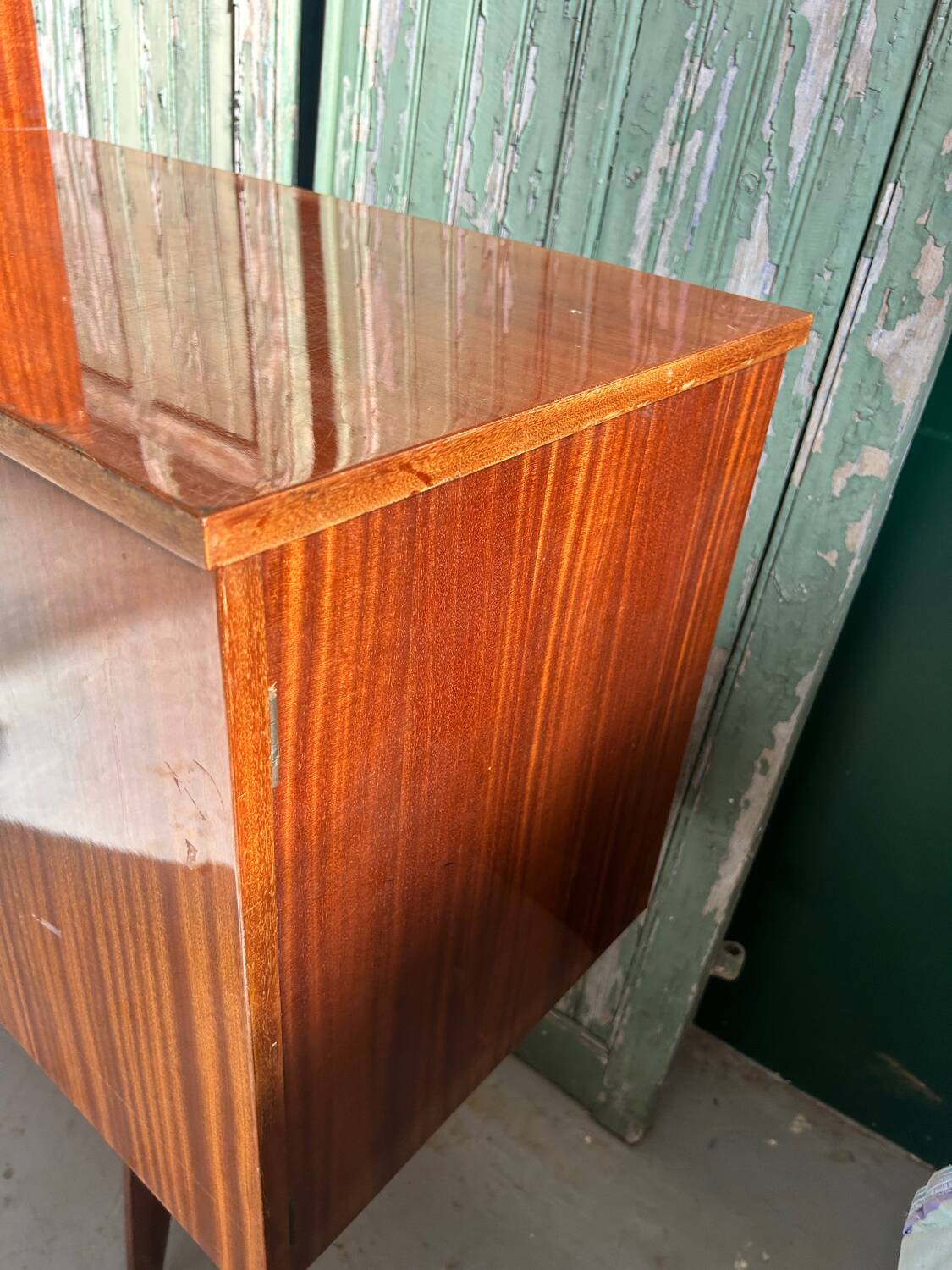 Mahogany veneer sideboard