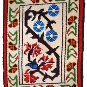 Tapis Vintage Savonnerie en Laine, Années 1970, Élégance Française