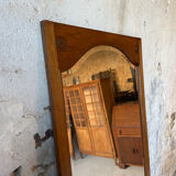 Large antique wooden mirror
