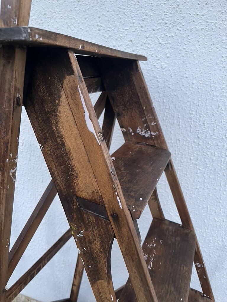 Wooden stepladder