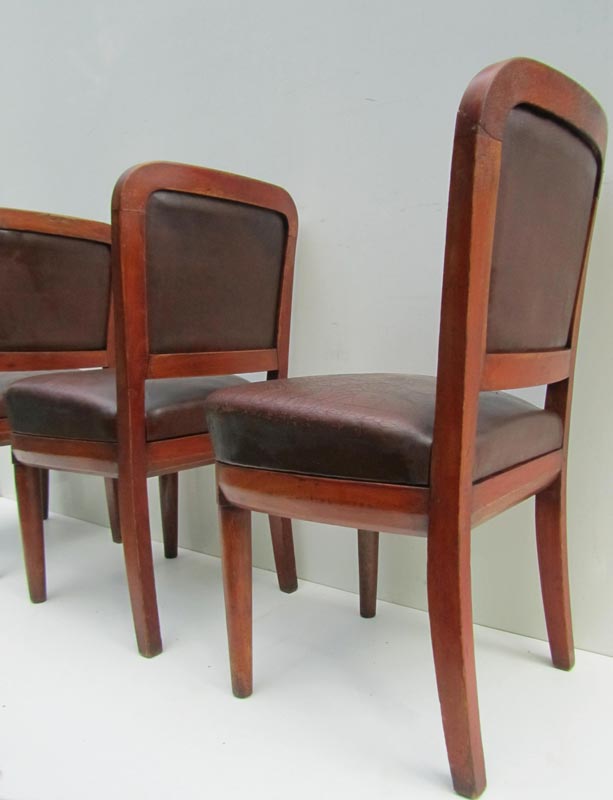 Lot of 5 Marine leather chairs ship Chair