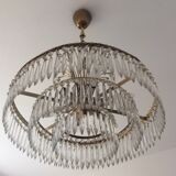 Old waterfall chandelier with grapevines and bronze