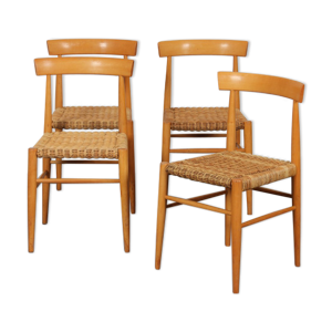 Suite de 4 chaises vintage