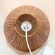 Vintage wicker or rattan conical pendant light from the 70s and 80s, bohemian chic
