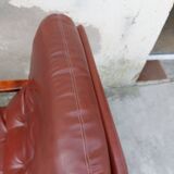 Rotating armchair in vintage skaî 1970