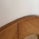 Round Scandinavian pine mirror from the 1970s.
