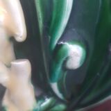 Earthenware vase with 3 caryatids