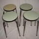 1965 Green or yellow formica stool