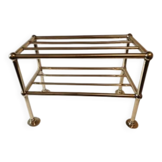 1900 shop shelf in bronze and brass