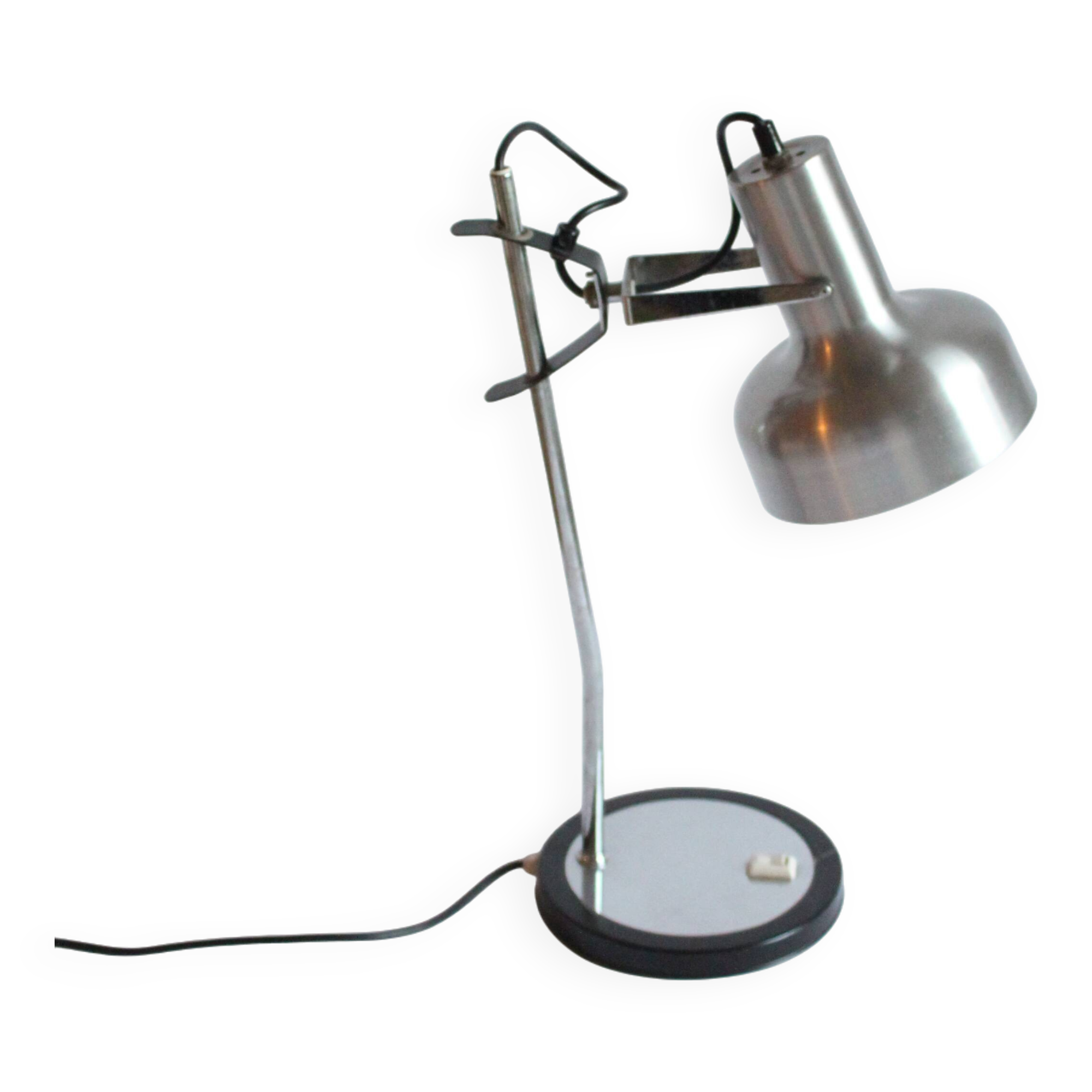 Mid century modern adjustable metal desk lamp, 1960s