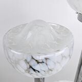 Italian floor lamp with 3 glass bowls