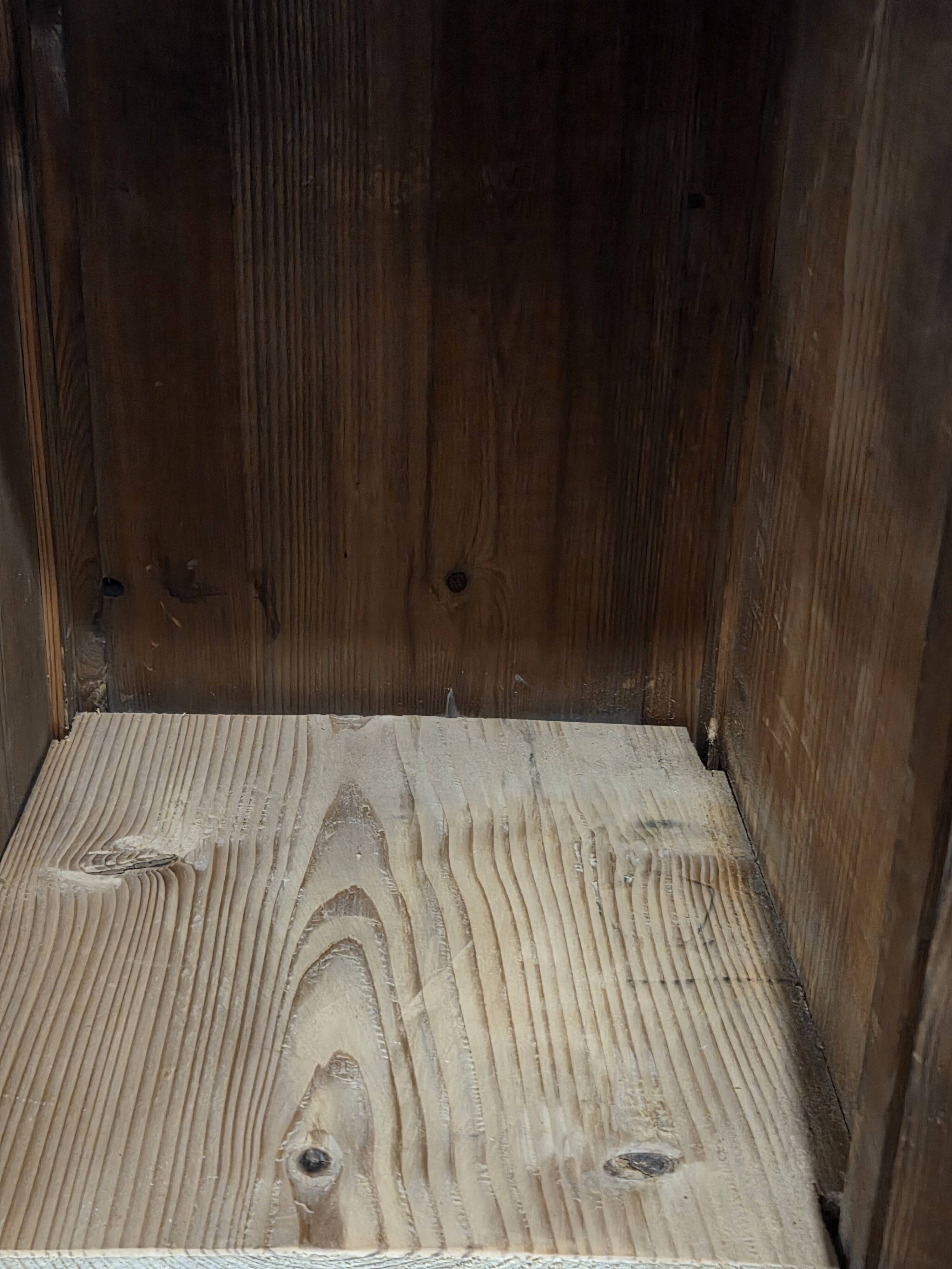 wooden changing room