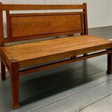Banquette en bois vintage
