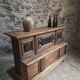 Pharmacy counter in antique oak / kitchen island, circa 1870–1900