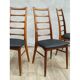 Set of 4 Scandinavian chairs model Liz in rosewood by Niels Koefoed
