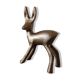 Faon minimaliste en métal doré